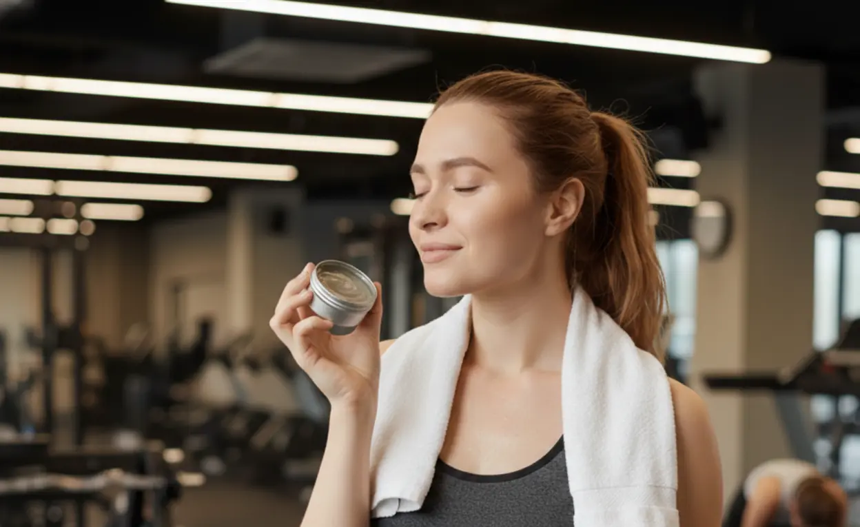 Origin Body - charcoal detox deodorant lemon myrtle - Hero image active female in the gym